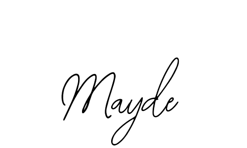 The best way (Bearetta-2O07w) to make a short signature is to pick only two or three words in your name. The name Mayde include a total of six letters. For converting this name. Mayde signature style 12 images and pictures png