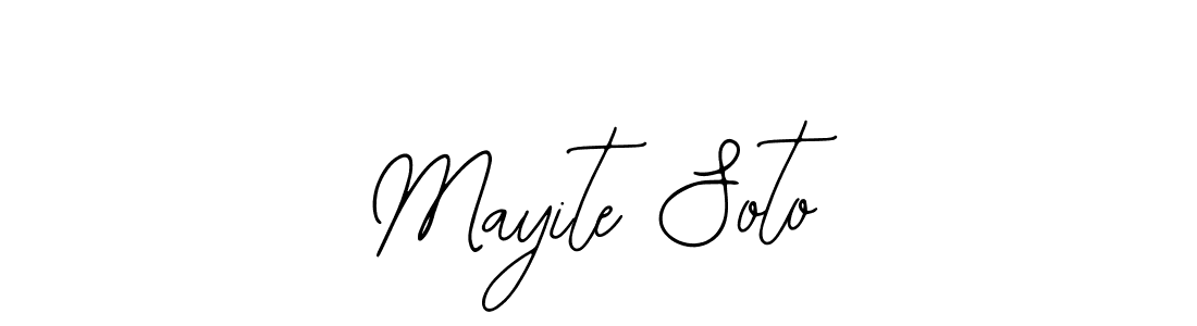 Also we have Mayite Soto name is the best signature style. Create professional handwritten signature collection using Bearetta-2O07w autograph style. Mayite Soto signature style 12 images and pictures png