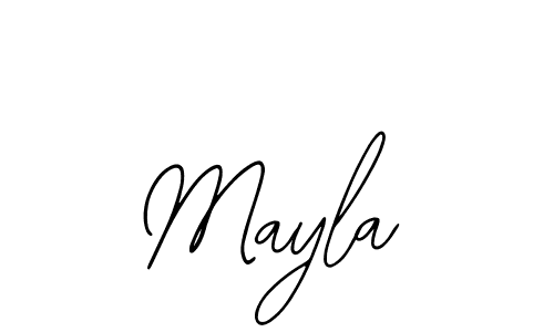 Use a signature maker to create a handwritten signature online. With this signature software, you can design (Bearetta-2O07w) your own signature for name Mayla. Mayla signature style 12 images and pictures png