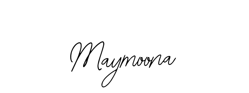 Use a signature maker to create a handwritten signature online. With this signature software, you can design (Bearetta-2O07w) your own signature for name Maymoona. Maymoona signature style 12 images and pictures png