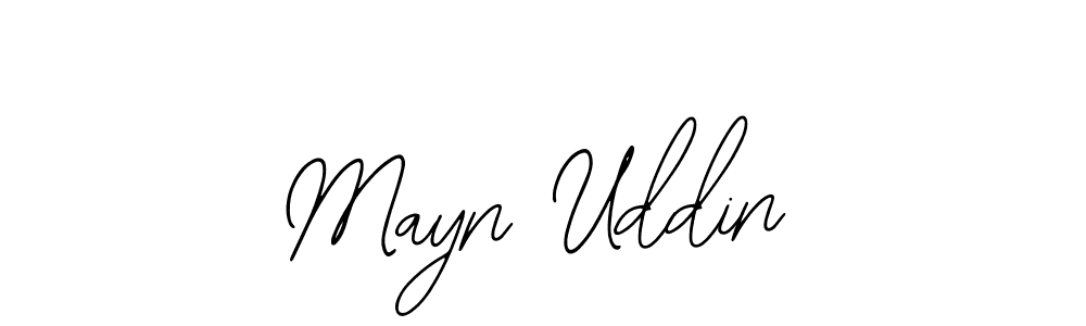 if you are searching for the best signature style for your name Mayn Uddin. so please give up your signature search. here we have designed multiple signature styles  using Bearetta-2O07w. Mayn Uddin signature style 12 images and pictures png