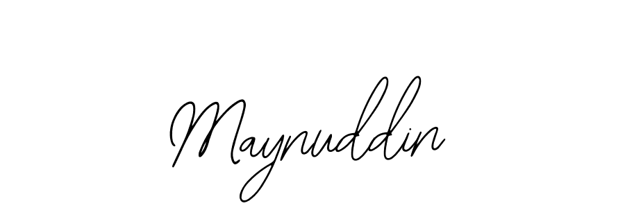 How to make Maynuddin name signature. Use Bearetta-2O07w style for creating short signs online. This is the latest handwritten sign. Maynuddin signature style 12 images and pictures png