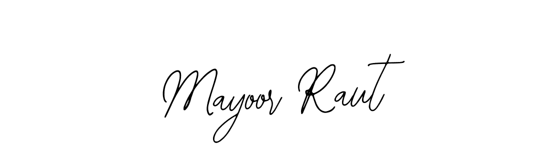 Bearetta-2O07w is a professional signature style that is perfect for those who want to add a touch of class to their signature. It is also a great choice for those who want to make their signature more unique. Get Mayoor Raut name to fancy signature for free. Mayoor Raut signature style 12 images and pictures png