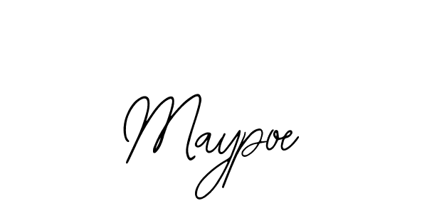 The best way (Bearetta-2O07w) to make a short signature is to pick only two or three words in your name. The name Maypoe include a total of six letters. For converting this name. Maypoe signature style 12 images and pictures png