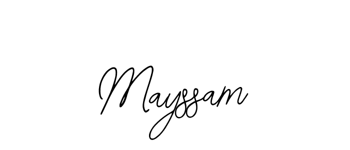 The best way (Bearetta-2O07w) to make a short signature is to pick only two or three words in your name. The name Mayssam include a total of six letters. For converting this name. Mayssam signature style 12 images and pictures png