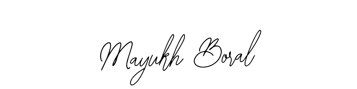 Also You can easily find your signature by using the search form. We will create Mayukh Boral name handwritten signature images for you free of cost using Bearetta-2O07w sign style. Mayukh Boral signature style 12 images and pictures png