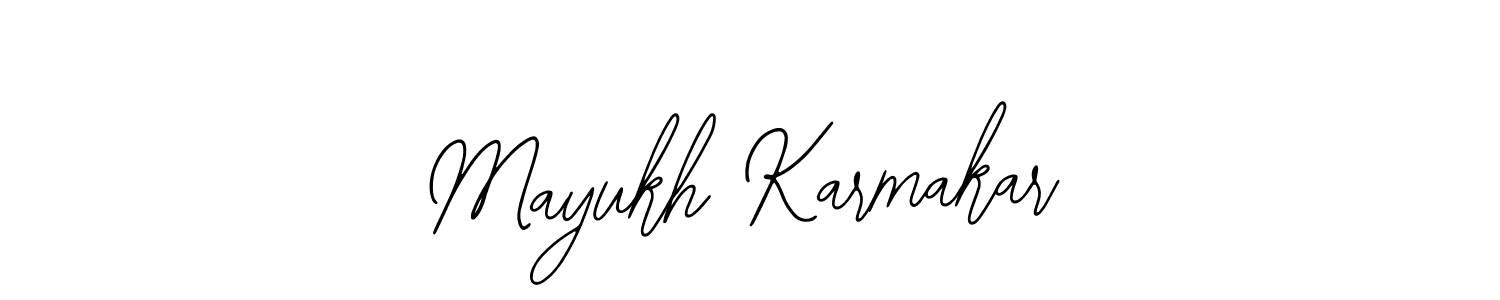 How to make Mayukh Karmakar signature? Bearetta-2O07w is a professional autograph style. Create handwritten signature for Mayukh Karmakar name. Mayukh Karmakar signature style 12 images and pictures png