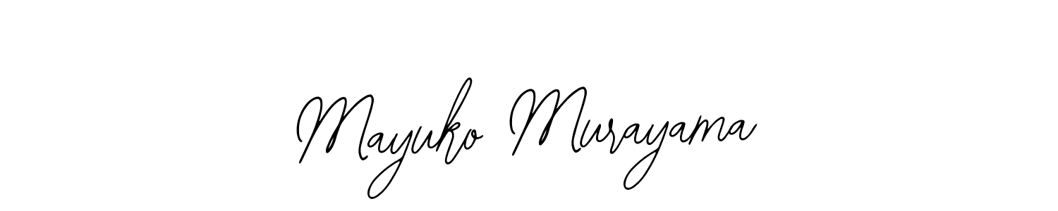 Bearetta-2O07w is a professional signature style that is perfect for those who want to add a touch of class to their signature. It is also a great choice for those who want to make their signature more unique. Get Mayuko Murayama name to fancy signature for free. Mayuko Murayama signature style 12 images and pictures png