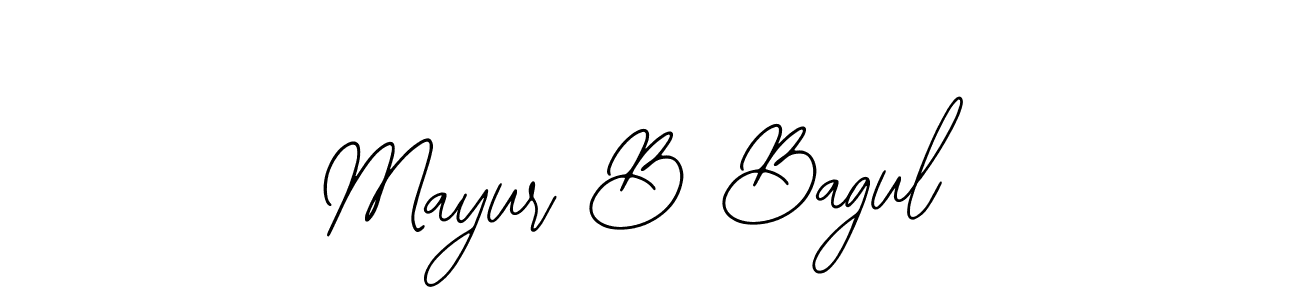 Design your own signature with our free online signature maker. With this signature software, you can create a handwritten (Bearetta-2O07w) signature for name Mayur B Bagul. Mayur B Bagul signature style 12 images and pictures png