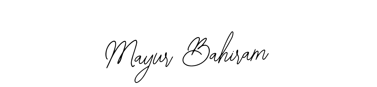 Use a signature maker to create a handwritten signature online. With this signature software, you can design (Bearetta-2O07w) your own signature for name Mayur Bahiram. Mayur Bahiram signature style 12 images and pictures png