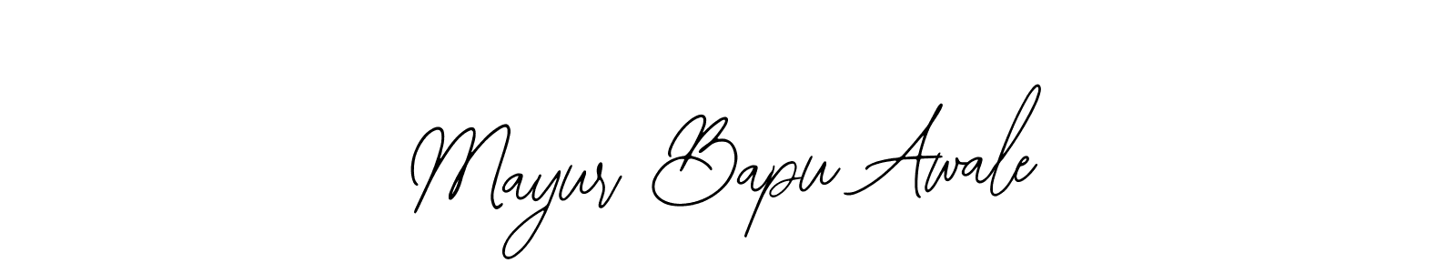 How to make Mayur Bapu Awale name signature. Use Bearetta-2O07w style for creating short signs online. This is the latest handwritten sign. Mayur Bapu Awale signature style 12 images and pictures png