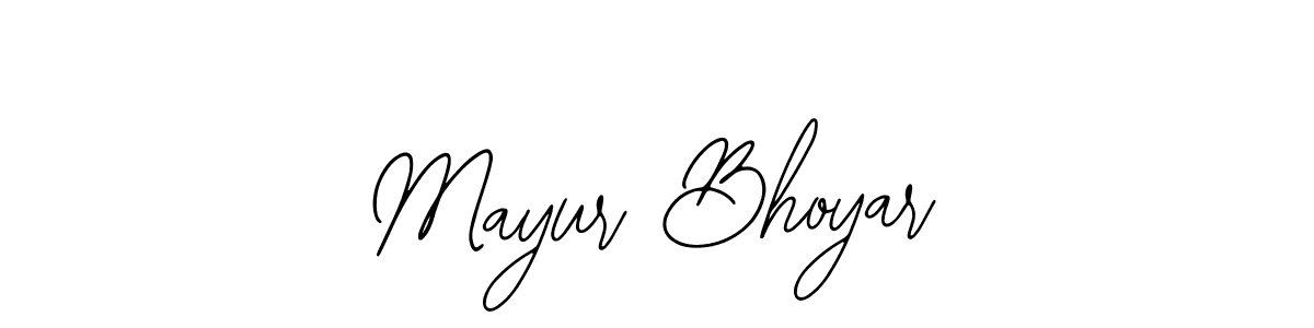 Use a signature maker to create a handwritten signature online. With this signature software, you can design (Bearetta-2O07w) your own signature for name Mayur Bhoyar. Mayur Bhoyar signature style 12 images and pictures png