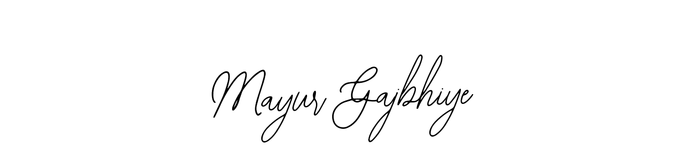 You should practise on your own different ways (Bearetta-2O07w) to write your name (Mayur Gajbhiye) in signature. don't let someone else do it for you. Mayur Gajbhiye signature style 12 images and pictures png