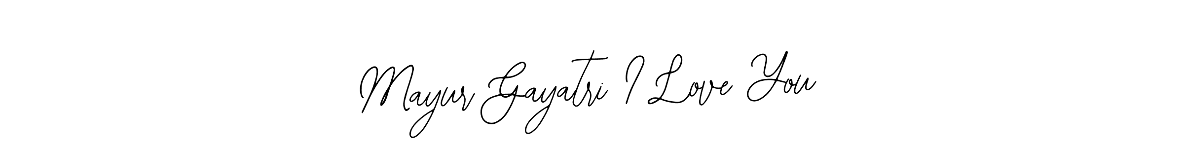 Bearetta-2O07w is a professional signature style that is perfect for those who want to add a touch of class to their signature. It is also a great choice for those who want to make their signature more unique. Get Mayur Gayatri I Love You name to fancy signature for free. Mayur Gayatri I Love You signature style 12 images and pictures png