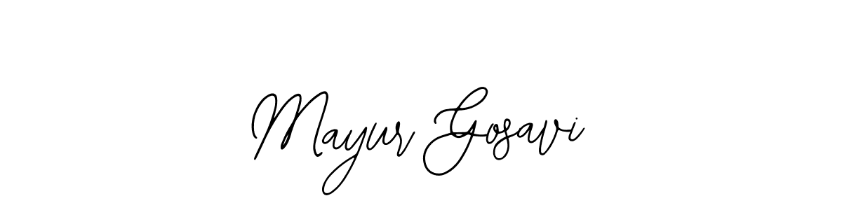 Make a beautiful signature design for name Mayur Gosavi. With this signature (Bearetta-2O07w) style, you can create a handwritten signature for free. Mayur Gosavi signature style 12 images and pictures png