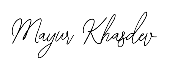 Make a beautiful signature design for name Mayur Khasdev. Use this online signature maker to create a handwritten signature for free. Mayur Khasdev signature style 12 images and pictures png