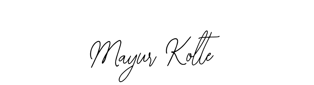 How to make Mayur Kolte signature? Bearetta-2O07w is a professional autograph style. Create handwritten signature for Mayur Kolte name. Mayur Kolte signature style 12 images and pictures png