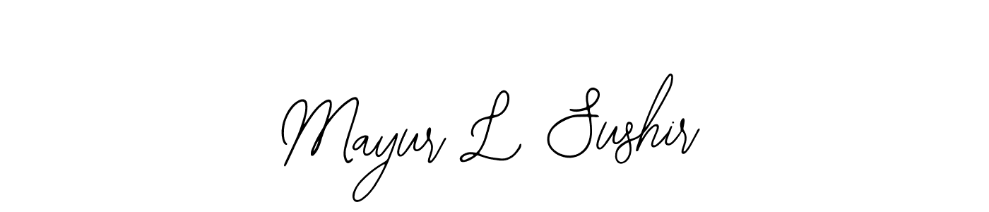 Mayur L Sushir stylish signature style. Best Handwritten Sign (Bearetta-2O07w) for my name. Handwritten Signature Collection Ideas for my name Mayur L Sushir. Mayur L Sushir signature style 12 images and pictures png