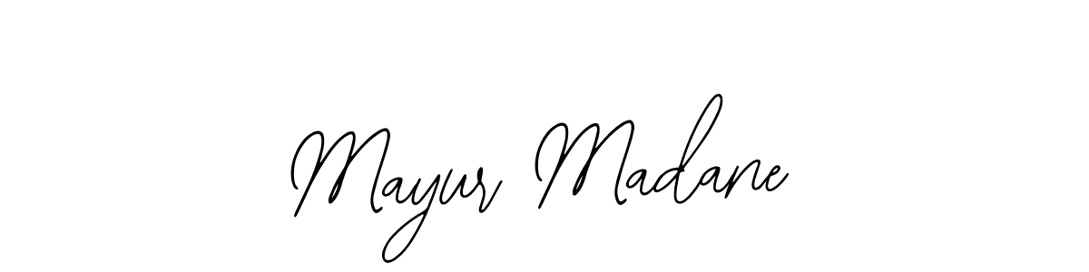How to make Mayur Madane name signature. Use Bearetta-2O07w style for creating short signs online. This is the latest handwritten sign. Mayur Madane signature style 12 images and pictures png