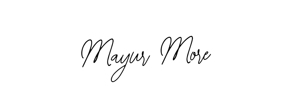 The best way (Bearetta-2O07w) to make a short signature is to pick only two or three words in your name. The name Mayur More include a total of six letters. For converting this name. Mayur More signature style 12 images and pictures png