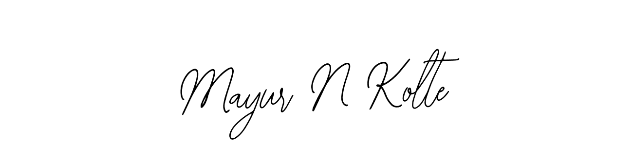 Also You can easily find your signature by using the search form. We will create Mayur N Kolte name handwritten signature images for you free of cost using Bearetta-2O07w sign style. Mayur N Kolte signature style 12 images and pictures png