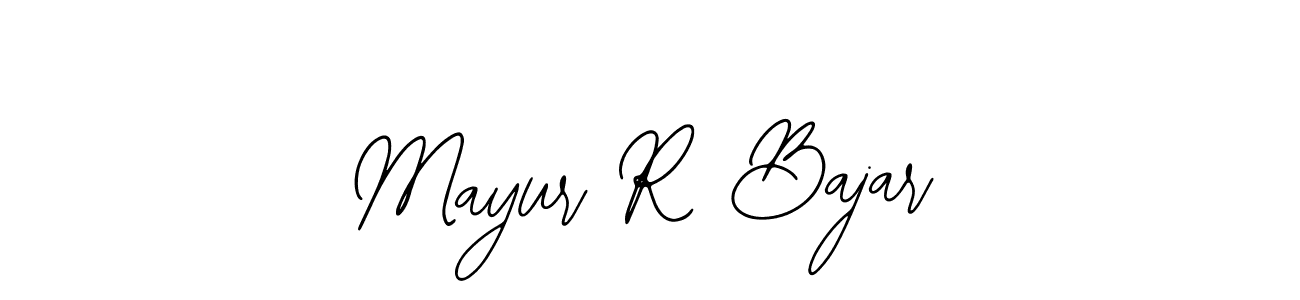 Also we have Mayur R Bajar name is the best signature style. Create professional handwritten signature collection using Bearetta-2O07w autograph style. Mayur R Bajar signature style 12 images and pictures png