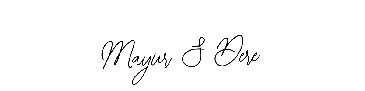 How to make Mayur S Dere name signature. Use Bearetta-2O07w style for creating short signs online. This is the latest handwritten sign. Mayur S Dere signature style 12 images and pictures png