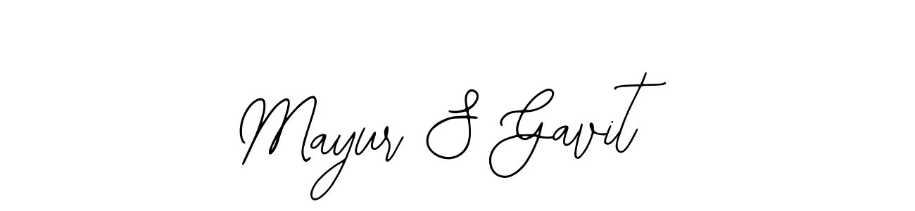 This is the best signature style for the Mayur S Gavit name. Also you like these signature font (Bearetta-2O07w). Mix name signature. Mayur S Gavit signature style 12 images and pictures png