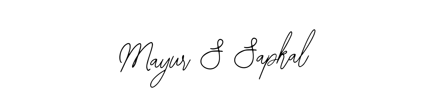if you are searching for the best signature style for your name Mayur S Sapkal. so please give up your signature search. here we have designed multiple signature styles  using Bearetta-2O07w. Mayur S Sapkal signature style 12 images and pictures png