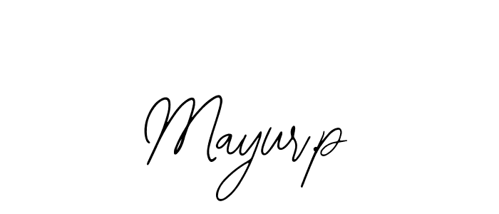 How to make Mayur.p signature? Bearetta-2O07w is a professional autograph style. Create handwritten signature for Mayur.p name. Mayur.p signature style 12 images and pictures png