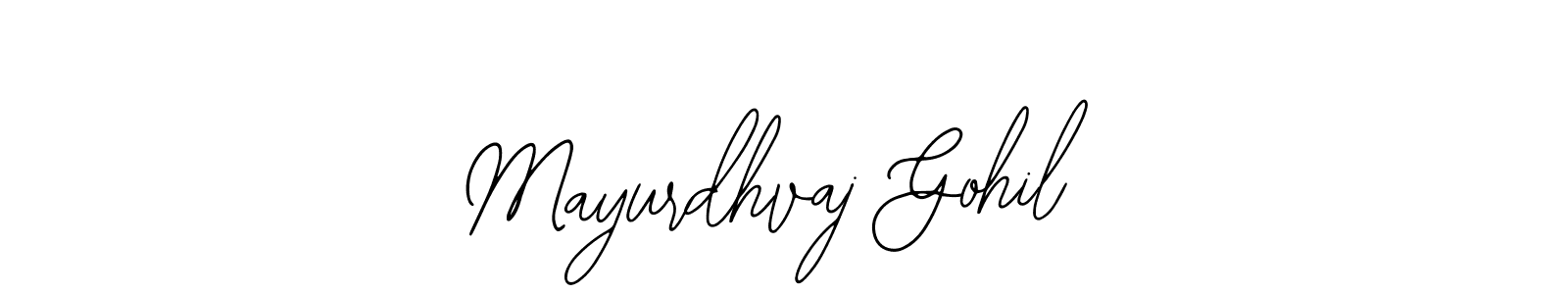 Use a signature maker to create a handwritten signature online. With this signature software, you can design (Bearetta-2O07w) your own signature for name Mayurdhvaj Gohil. Mayurdhvaj Gohil signature style 12 images and pictures png