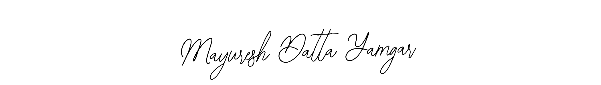 How to make Mayuresh Datta Yamgar name signature. Use Bearetta-2O07w style for creating short signs online. This is the latest handwritten sign. Mayuresh Datta Yamgar signature style 12 images and pictures png