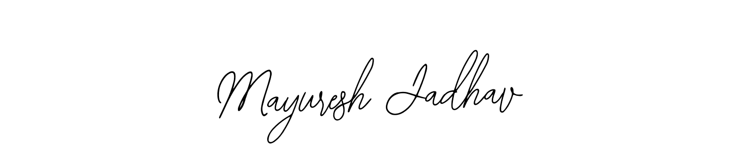 The best way (Bearetta-2O07w) to make a short signature is to pick only two or three words in your name. The name Mayuresh Jadhav include a total of six letters. For converting this name. Mayuresh Jadhav signature style 12 images and pictures png