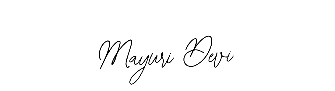How to make Mayuri Devi name signature. Use Bearetta-2O07w style for creating short signs online. This is the latest handwritten sign. Mayuri Devi signature style 12 images and pictures png