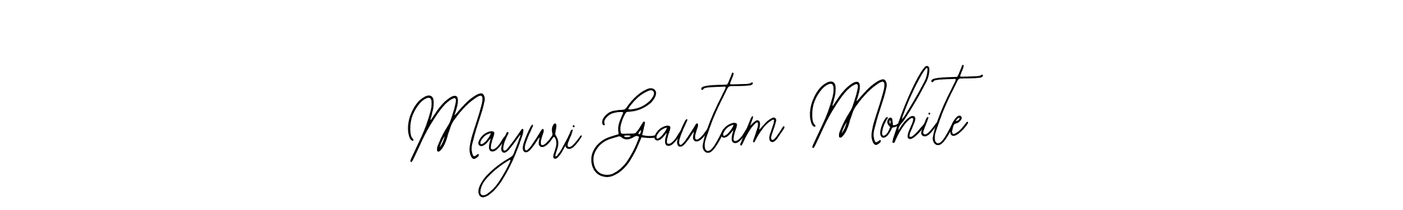 Also You can easily find your signature by using the search form. We will create Mayuri Gautam Mohite name handwritten signature images for you free of cost using Bearetta-2O07w sign style. Mayuri Gautam Mohite signature style 12 images and pictures png