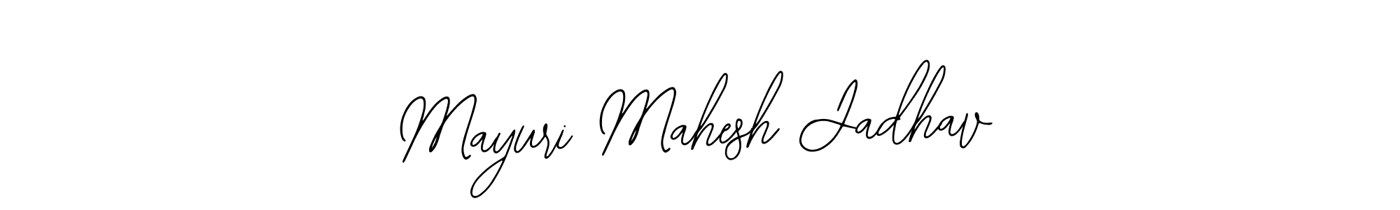 The best way (Bearetta-2O07w) to make a short signature is to pick only two or three words in your name. The name Mayuri Mahesh Jadhav include a total of six letters. For converting this name. Mayuri Mahesh Jadhav signature style 12 images and pictures png