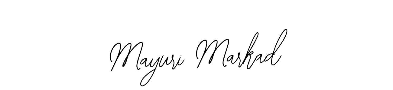Use a signature maker to create a handwritten signature online. With this signature software, you can design (Bearetta-2O07w) your own signature for name Mayuri Markad. Mayuri Markad signature style 12 images and pictures png