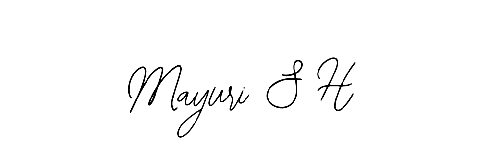 Mayuri S H stylish signature style. Best Handwritten Sign (Bearetta-2O07w) for my name. Handwritten Signature Collection Ideas for my name Mayuri S H. Mayuri S H signature style 12 images and pictures png