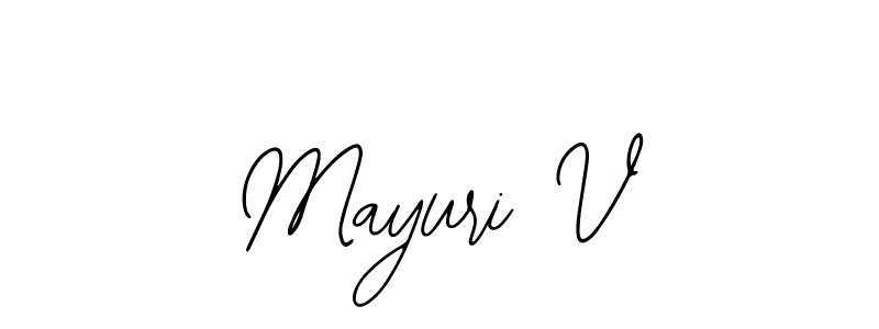 Also we have Mayuri V name is the best signature style. Create professional handwritten signature collection using Bearetta-2O07w autograph style. Mayuri V signature style 12 images and pictures png