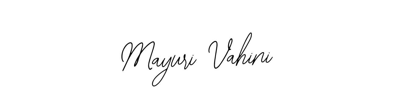How to make Mayuri Vahini name signature. Use Bearetta-2O07w style for creating short signs online. This is the latest handwritten sign. Mayuri Vahini signature style 12 images and pictures png