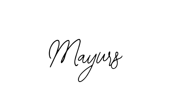 Mayurs stylish signature style. Best Handwritten Sign (Bearetta-2O07w) for my name. Handwritten Signature Collection Ideas for my name Mayurs. Mayurs signature style 12 images and pictures png