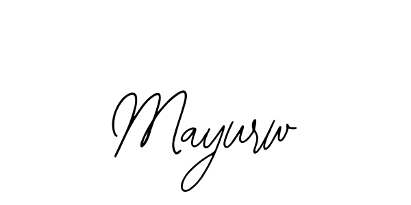 Use a signature maker to create a handwritten signature online. With this signature software, you can design (Bearetta-2O07w) your own signature for name Mayurw. Mayurw signature style 12 images and pictures png