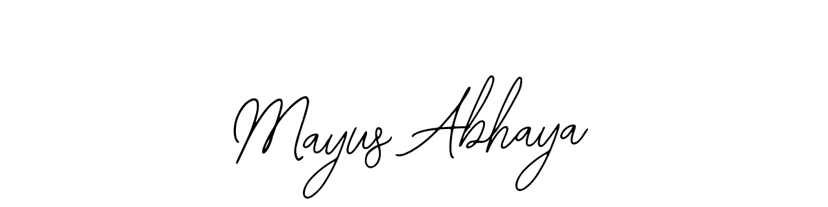 You should practise on your own different ways (Bearetta-2O07w) to write your name (Mayus Abhaya) in signature. don't let someone else do it for you. Mayus Abhaya signature style 12 images and pictures png