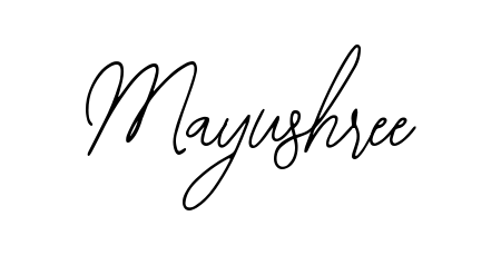 The Bearetta-2O07w typeface gives name Mayushree a refined look. Suitable for certificates, diplomas, and official verification. Mayushree signature style 12 images and pictures png