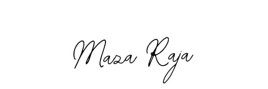 Use a signature maker to create a handwritten signature online. With this signature software, you can design (Bearetta-2O07w) your own signature for name Maza Raja. Maza Raja signature style 12 images and pictures png