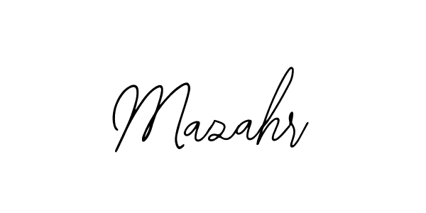 How to make Mazahr signature? Bearetta-2O07w is a professional autograph style. Create handwritten signature for Mazahr name. Mazahr signature style 12 images and pictures png