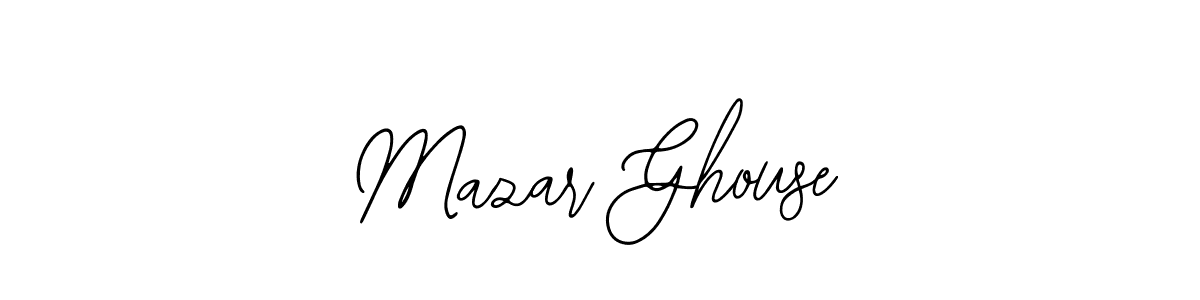 How to make Mazar Ghouse signature? Bearetta-2O07w is a professional autograph style. Create handwritten signature for Mazar Ghouse name. Mazar Ghouse signature style 12 images and pictures png