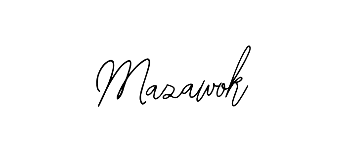 Also You can easily find your signature by using the search form. We will create Mazawok name handwritten signature images for you free of cost using Bearetta-2O07w sign style. Mazawok signature style 12 images and pictures png