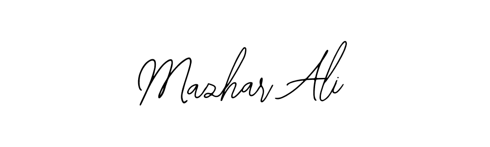 Create a beautiful signature design for name Mazhar Ali. With this signature (Bearetta-2O07w) fonts, you can make a handwritten signature for free. Mazhar Ali signature style 12 images and pictures png