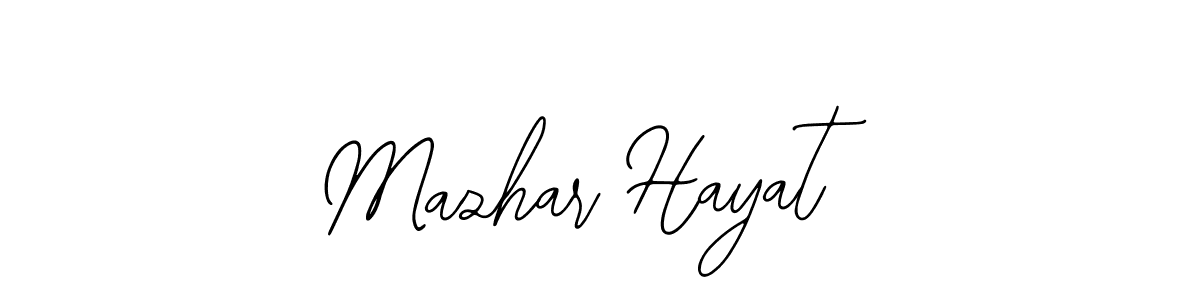 How to make Mazhar Hayat signature? Bearetta-2O07w is a professional autograph style. Create handwritten signature for Mazhar Hayat name. Mazhar Hayat signature style 12 images and pictures png